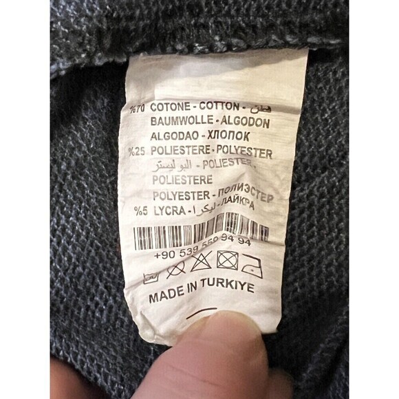 Moda Pinhan Sleeveless Sweatshirt Full Zip Hoodie Vest‎ Long Above Knee Size 44 - Picture 8 of 9